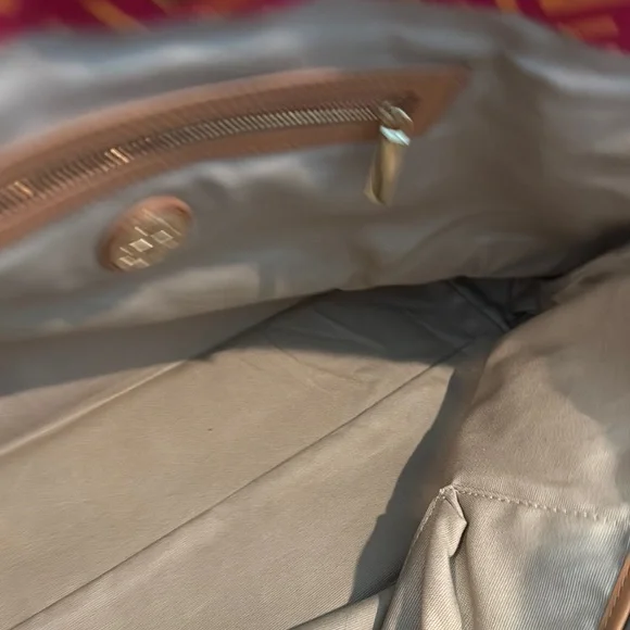 Tory Burch Pink and Orange Patterned Tote - Picture 11 of 12